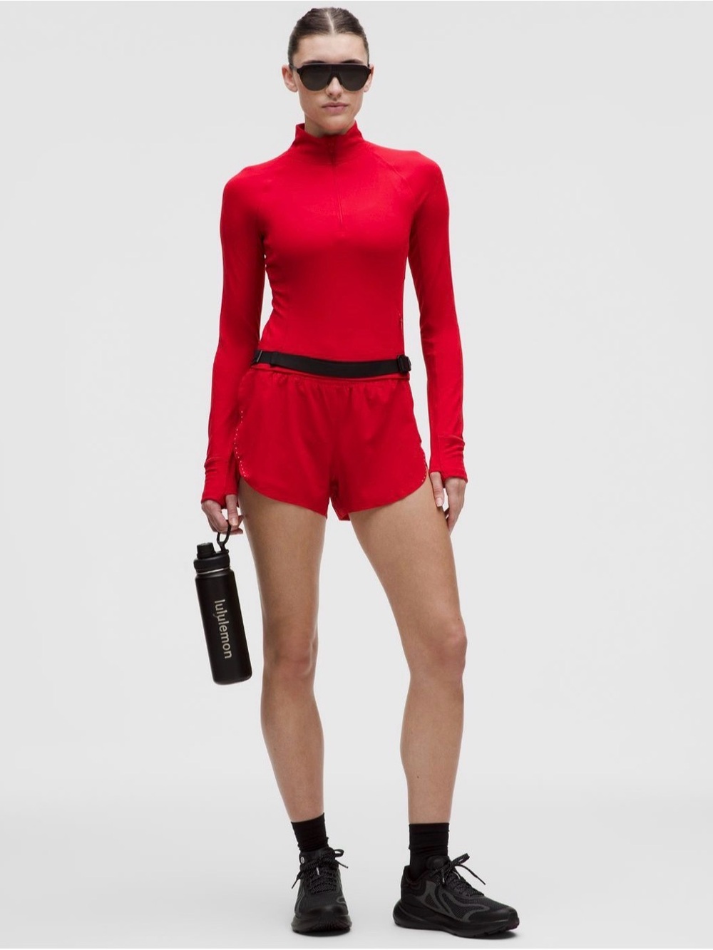 NWT Lululemon Fast and Free HighRise ClassicFit Split Short 3" Medium Oxford Red - Picture 3 of 9